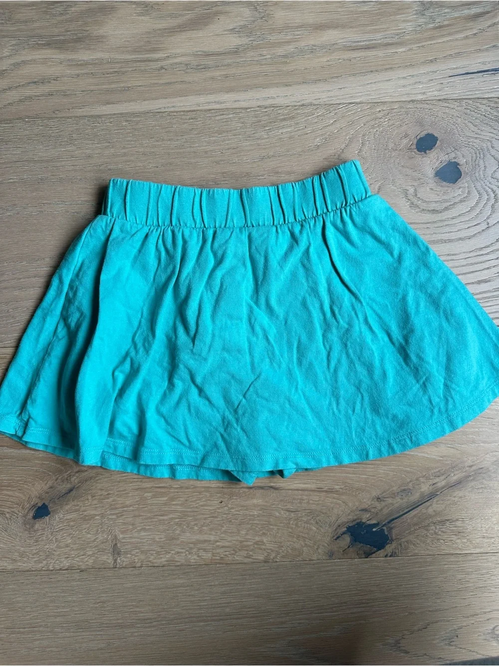 GAP Kids Cotton Elastic-Waist Skort S Turquoise